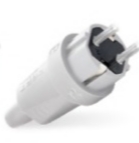 دوشاخه نری صنعتی پارت 972در کارتن 160عدد